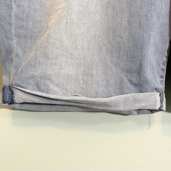 Lane Bryant Womens Stretch Mid Rise Rolled Cuffs Jeans Denim Shorts Blue Size 20 - Picture 9 of 13